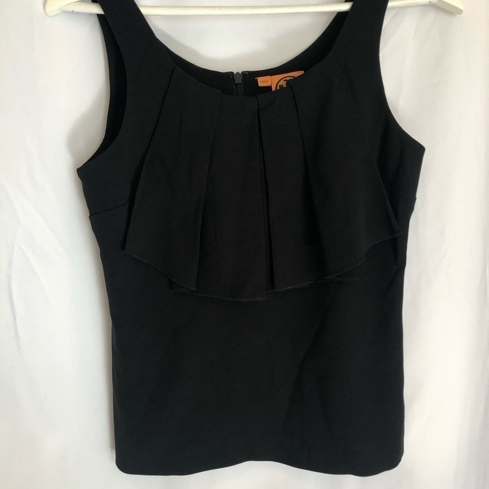 Tory Burch Antonia Ruffle Sleeveless Top